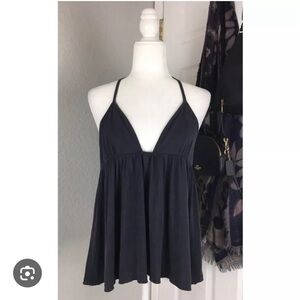 Free People twisted strap peplum tank top